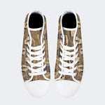 Death Skull Print - High Top Canvas