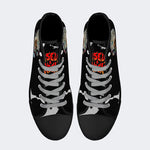 Unisex Skull&Letter Print- High Top Canvas