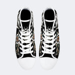 Unisex Death Moth Vintage Print - High Top Canvas