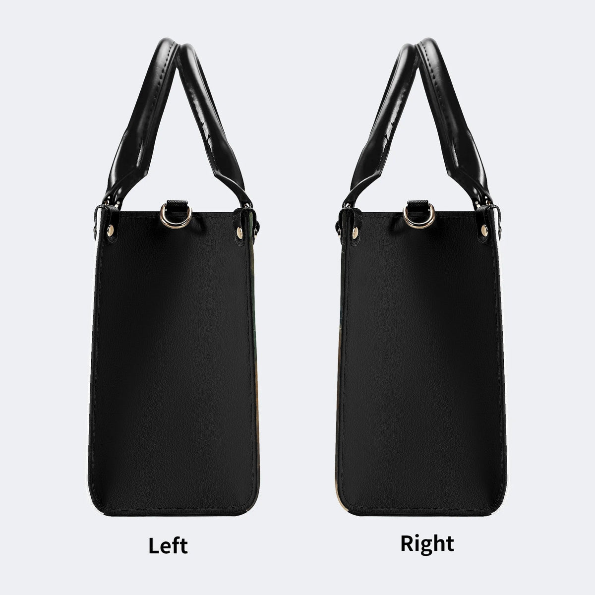 Artistic Cats Print - Leather Handbag