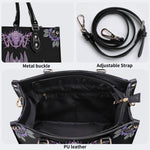 Unisex Devil Art Print - Leather Handbag
