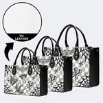 Gothic Tattoo Print - Leather Handbag