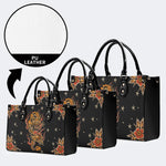 Traditional Dragon Print - Leather Handbag