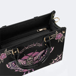 Classic Venom Moth Print - Leather Handbag