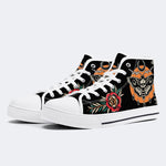 Unisex Death Moth Vintage Print - High Top Canvas