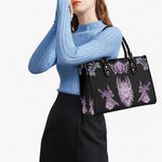Unisex Devil Art Print - Leather Handbag