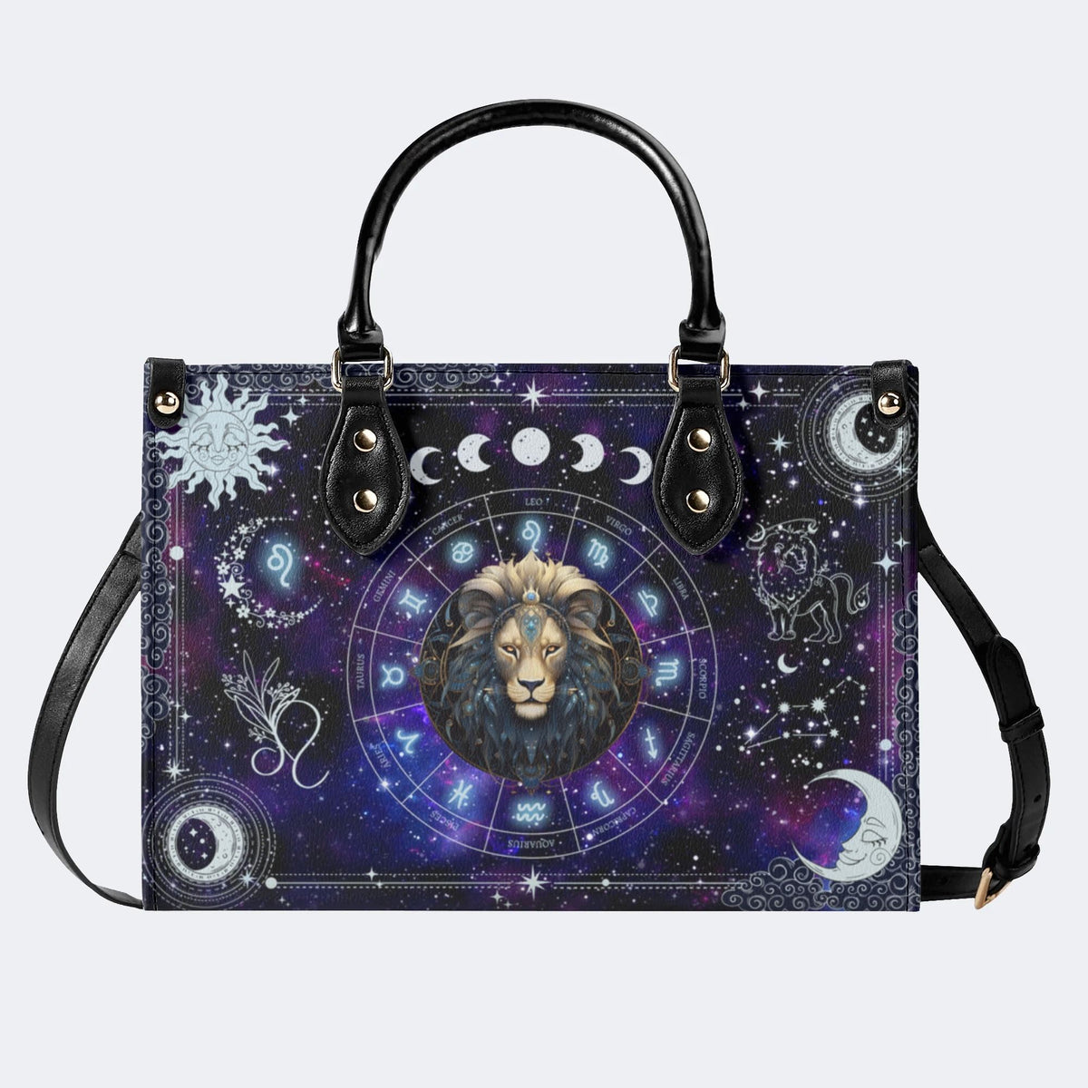 Leo Starry Sky - Leather Handbag