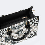Gothic Tattoo Print - Leather Handbag