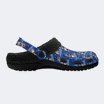 Fun Snowman Print - Fur Lined Slippers/Sandals