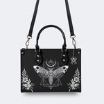 Surreal Death Moth - Leather Handbag
