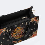 Traditional Dragon Print - Leather Handbag