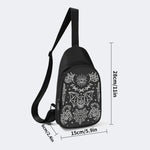 Bats&Skulls&Scorpions Print - Chest Bag