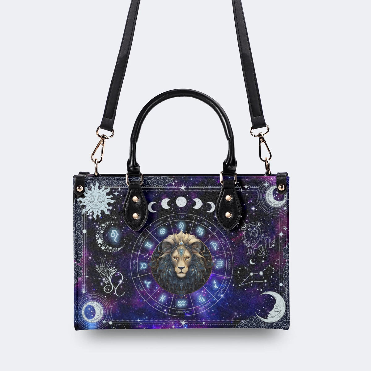 Leo Starry Sky - Leather Handbag