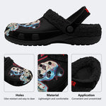 Unisex Horror Terrifier Print - Fur Lined Slippers/Sandals