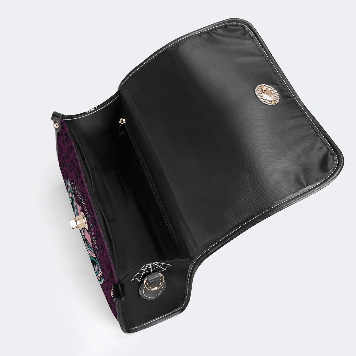 Death Moth Vintage Print - Leather Satchel Bag