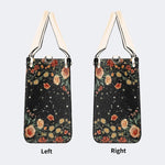 Starry Sky Over Flowers - Leather Handbag