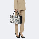 Gothic Tattoo Print - Leather Handbag