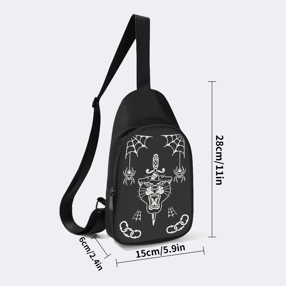 Unisex Tiger Print - Chest Bag