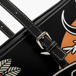 Death Moth Vintage Print - Leather Shoulder Bag