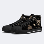Unisex Tiger Print - High Top Canvas
