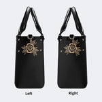 Unisex Tiger Print - Leather Handbag