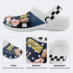 Horror Movie Vintage Graphic - Fur Lined Slippers