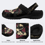 Death Moth Art Print - Fur Lined Slippers/Sandals