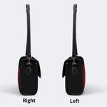 Horror Skull Print - Leather Satchel Bag