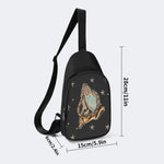 Good Luck&Roses Print - Chest Bag