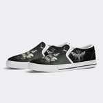 Surreal Death Moth&Skull - Slip On Shoes