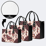 Gothic Tattoo Print - Leather Handbag