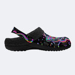 Death Moth Liquid Spectrum Love Ritual Print Clogs