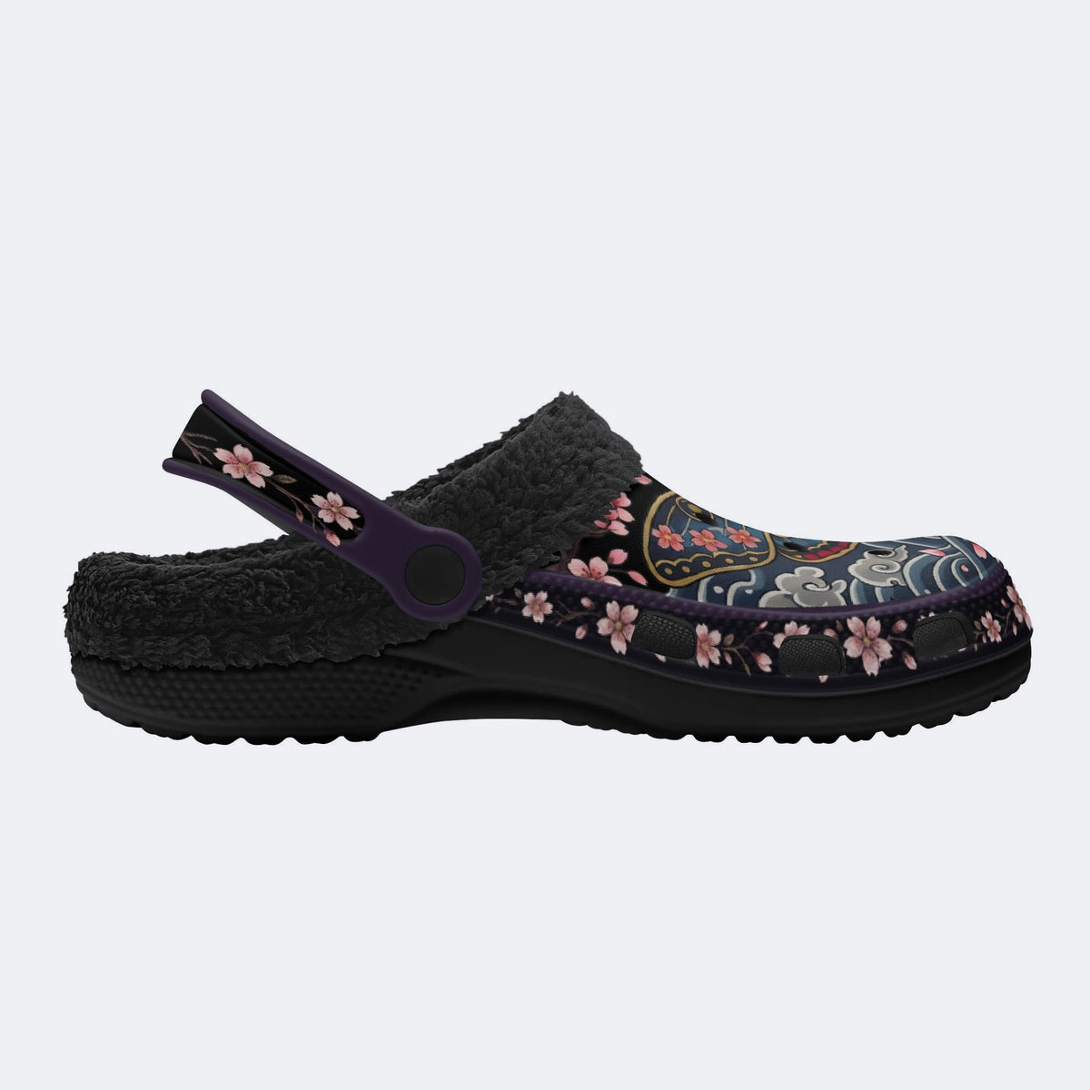 Cherry Blossom Moth Print Clogs