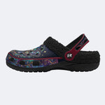 Cosmic Psychedelic Death Moth Print Clogs