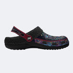 Cosmic Psychedelic Death Moth Print Clogs