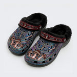 Vintage Mushroom Forest Moth Print Clogs