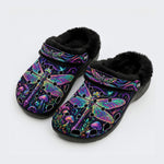 Psychedelic Dragonfly Print Clogs