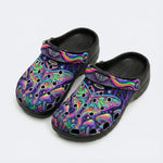 Flowing Color Psychedelic Moth Clogs