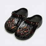 Psychedelic Mushroom Forest Print Clogs