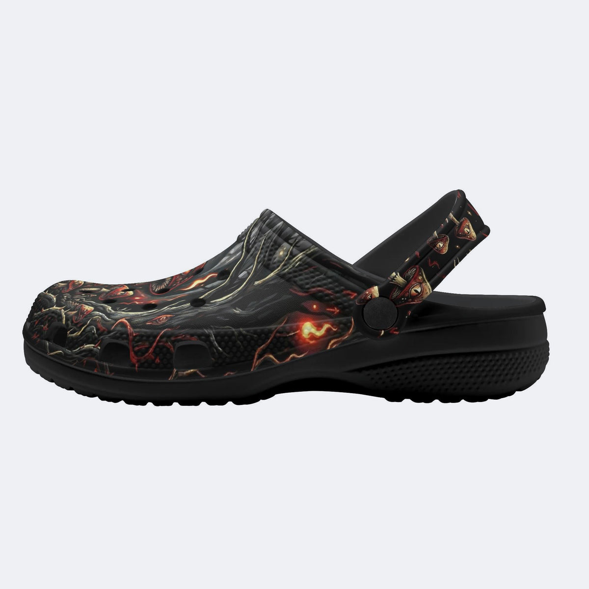 Psychedelic Mushroom Forest Print Clogs