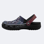 Starry Psychedelic Moth Print Clogs