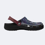 Starry Psychedelic Moth Print Clogs