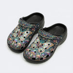 Colorful Butterfly Print Clogs
