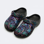Mushroom Ink Forest Print Clogs