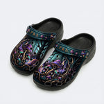 Mystic Mushroom Forest Print Clogs