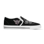 Unisex Death Moth&Skull - Slip On Shoes