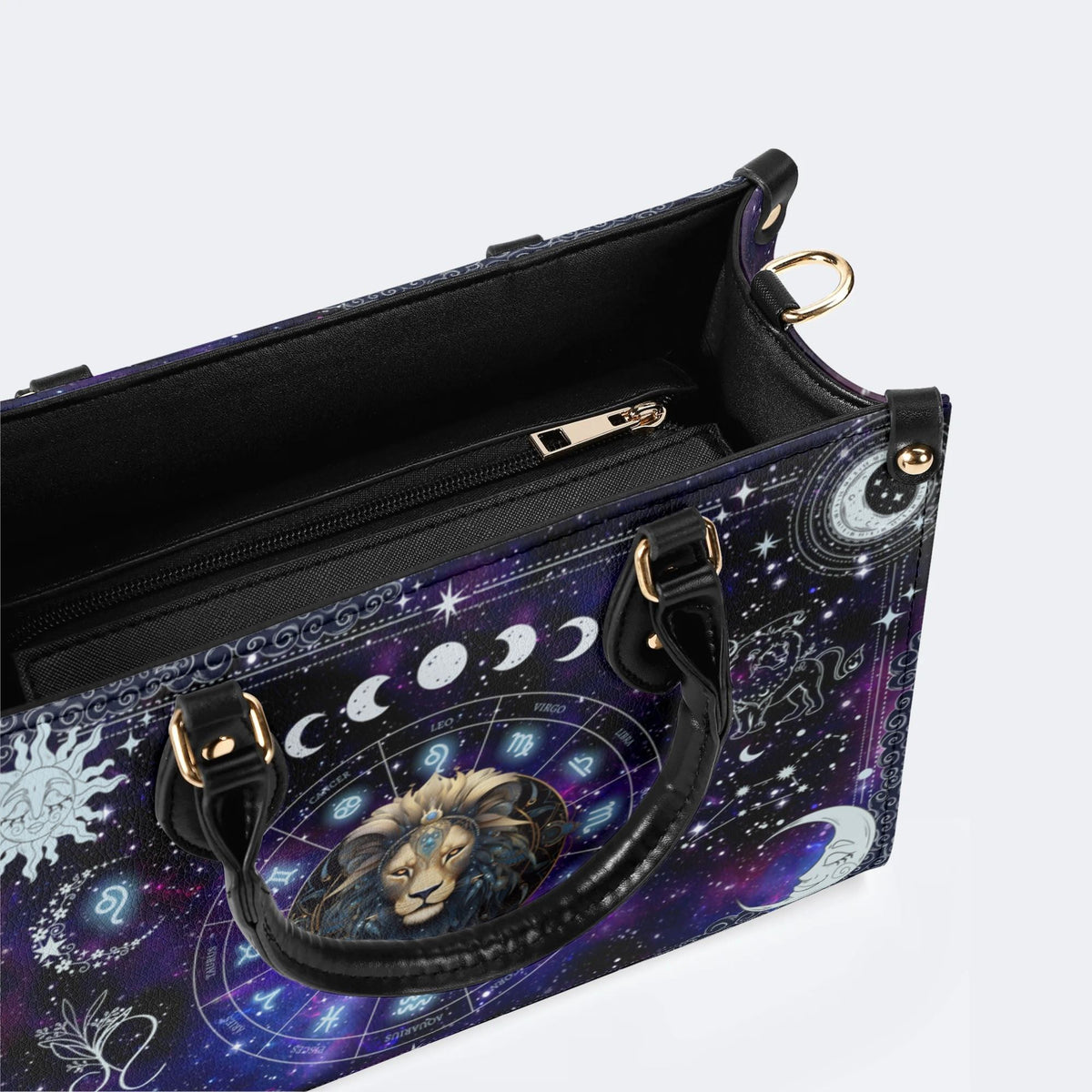 Leo Starry Sky - Leather Handbag