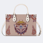 Death Moth Gradient Print - Leather Handbag