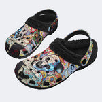 Unisex Horror Terrifier Print - Fur Lined Slippers/Sandals