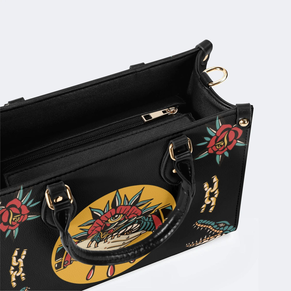 Trust No One Snake - Leather Handbag